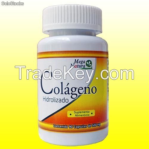 Hydrolyzed collagen:1 bottle of 90 capsules of 500 mg