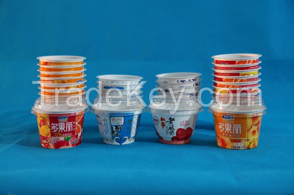 Yogurt cup and cover, Ice cream cup, Drink cup