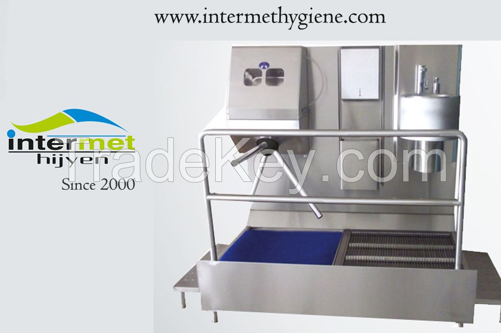 Hygiene control  station for milk  processing plant,