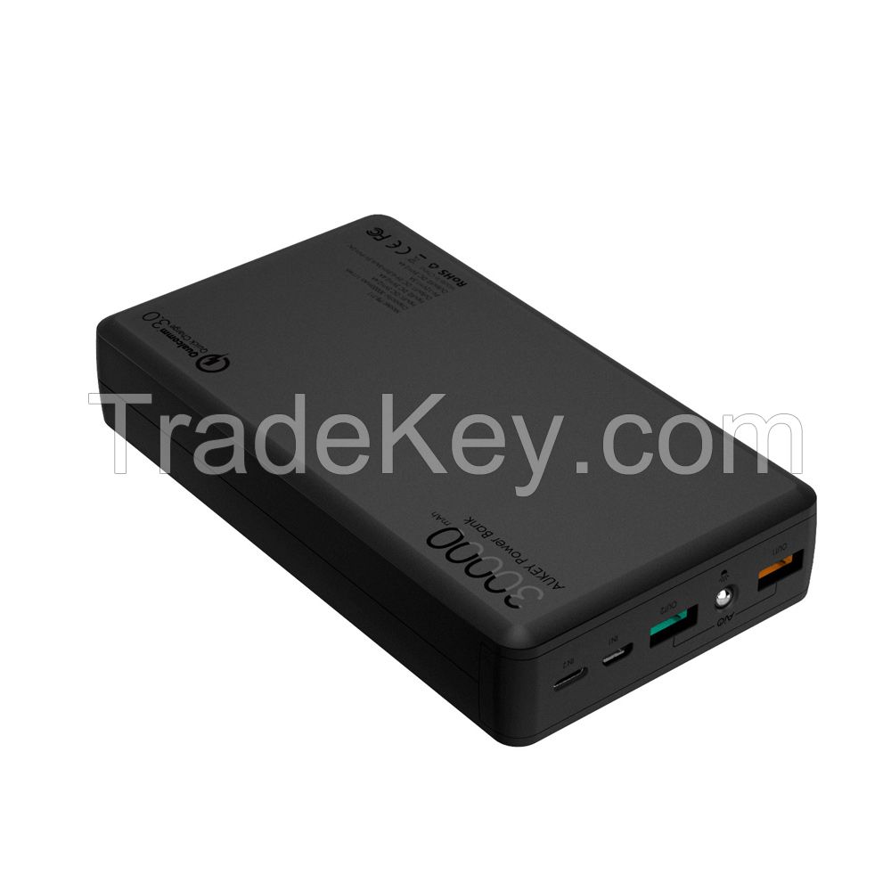 AUKEY PB-T11 30000mAh 2-Port USB Power Bank with Quick Charge 3.0