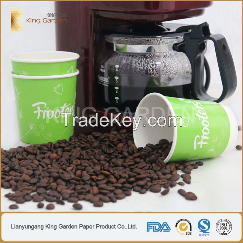 heat insulated double wall paper cup with customized printing