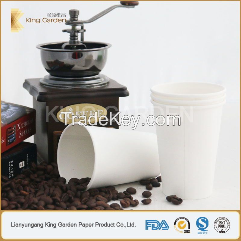 pinted single all paper cup for hot coffee and tea
