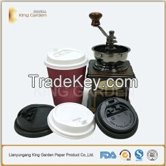 Ecofriendly PE/PLA lined single/double wall paper cup 