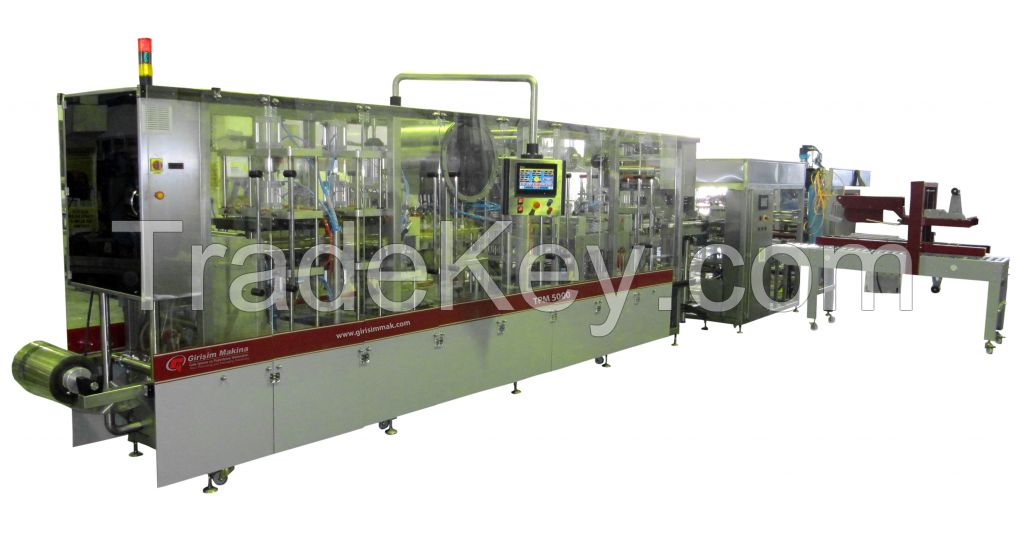 Thermoforming Picnic-Type Products (Honey, Chocolate, Jam, Butter) Filling And Sealing Machine