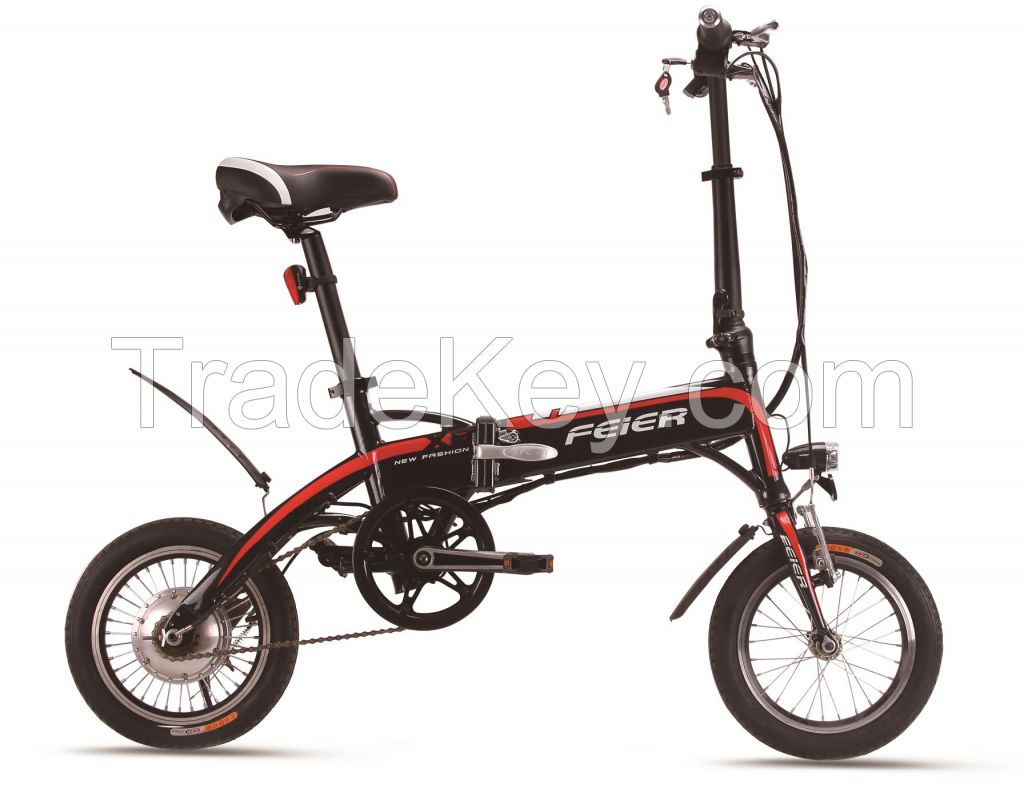 Folding electric bicycle