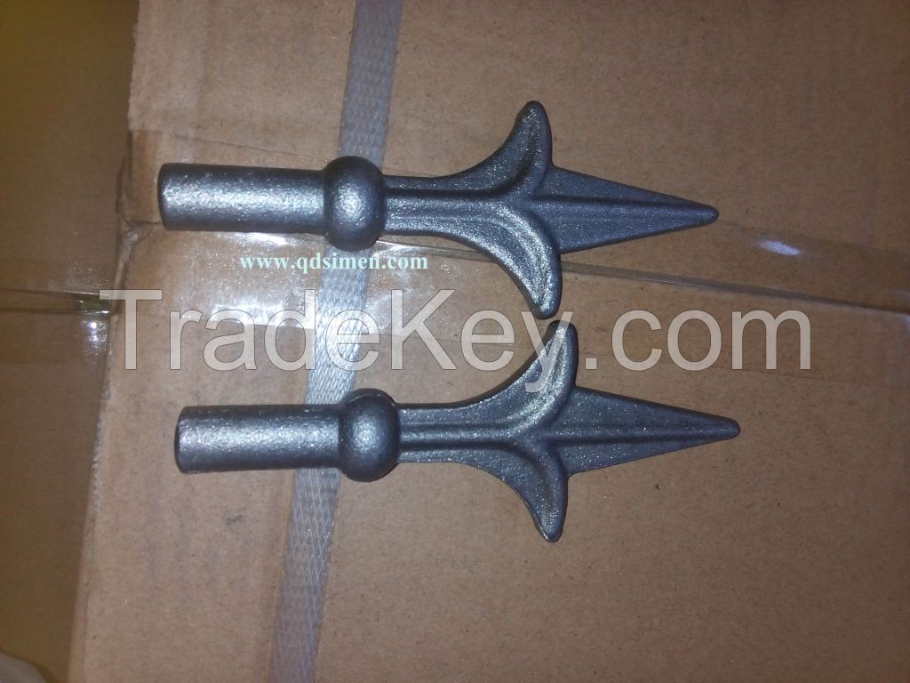 spear points wrought iron components