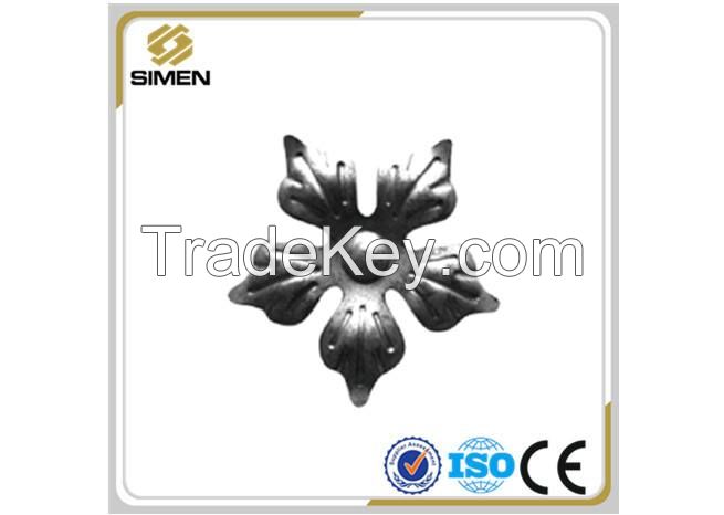 stamping leaves flowers wrought iron components