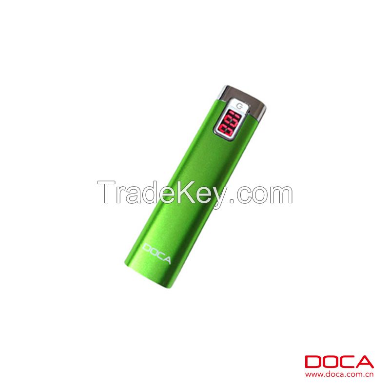  DOCA D516 2600mAh portable power bank with digital disply