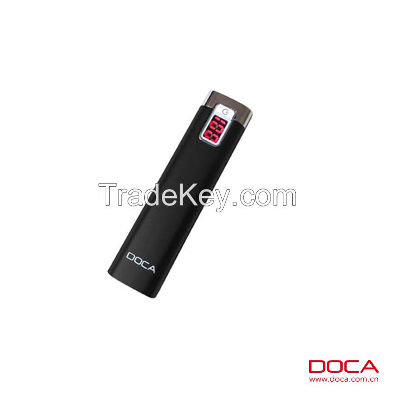  DOCA D516 2600mAh portable power bank with digital disply