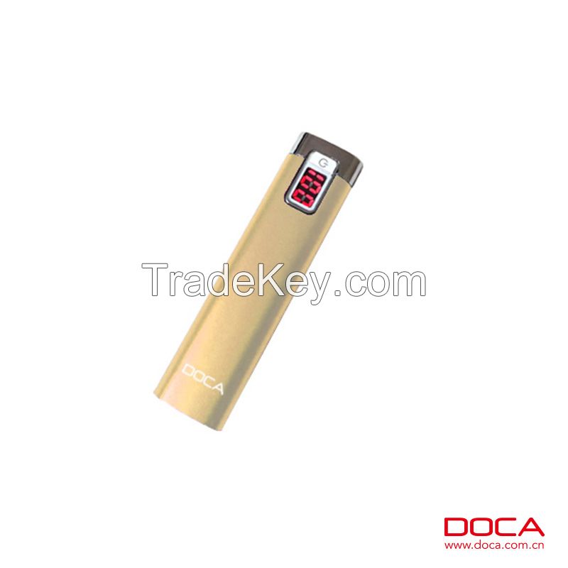  DOCA D516 2600mAh portable power bank with digital disply