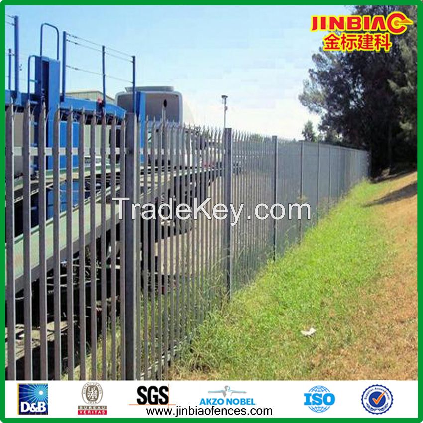color painted Palisade fence made in china