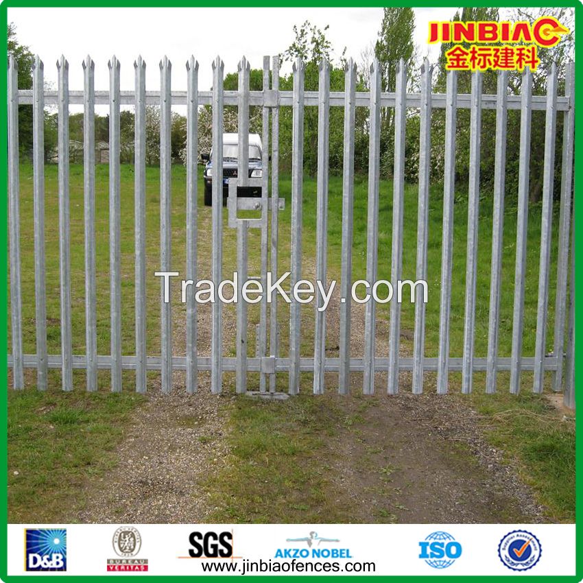 color painted Palisade fence made in china