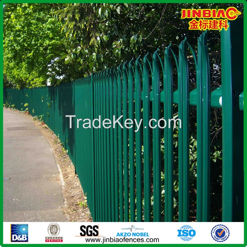 color painted Palisade fence made in china