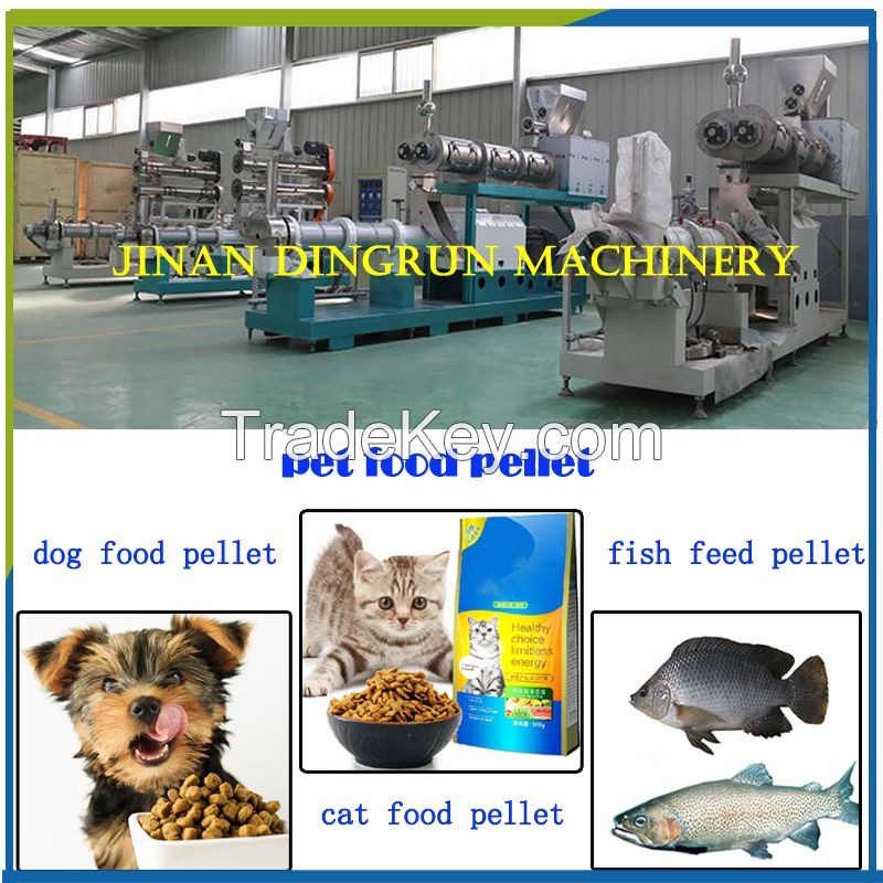 Factory price Double screw dog feed machine