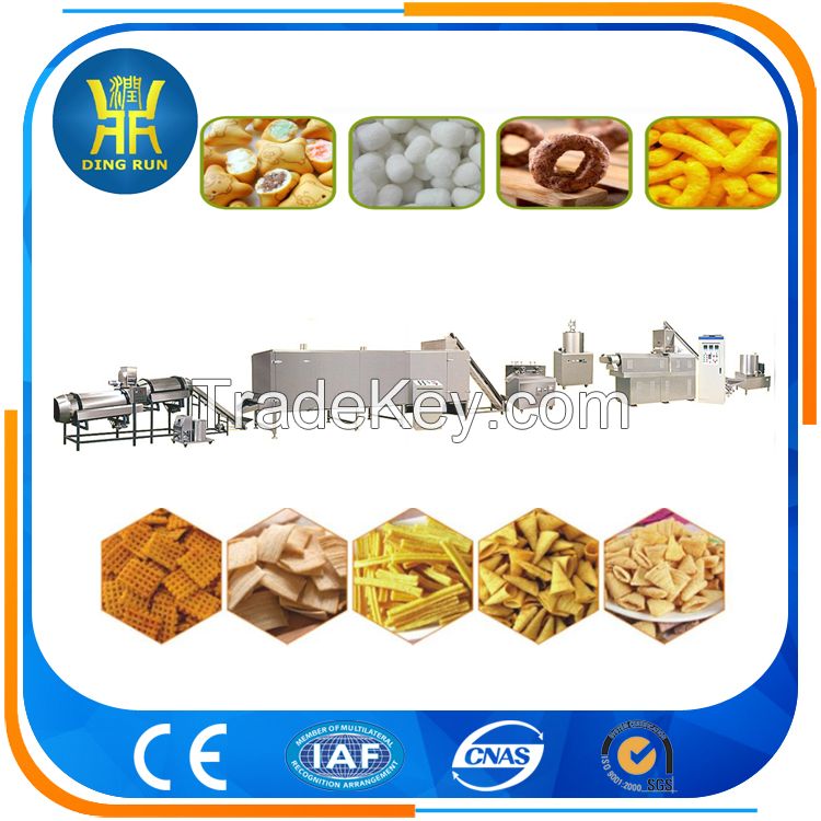 Factory price Double screw corn puff ball snack food extruder machine
