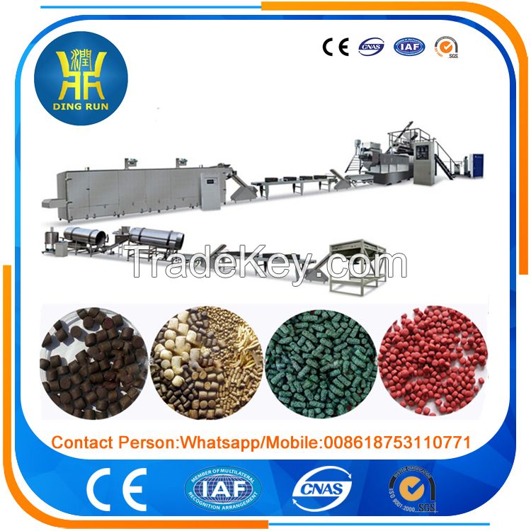Double screw Floating fish feed extruder machine 