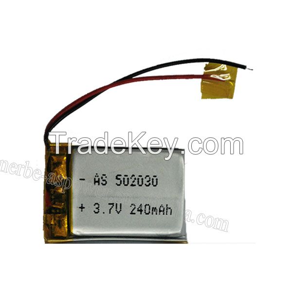 A&amp;amp;S Power 502030 3.7V 250mAh Lipo battery with UL certificate