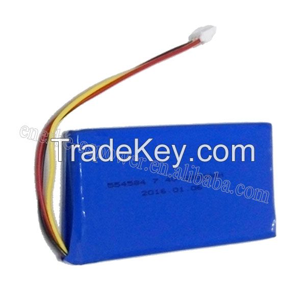 7.4V Lipo battery 2300mAh 554584 2S Lithium Batteries