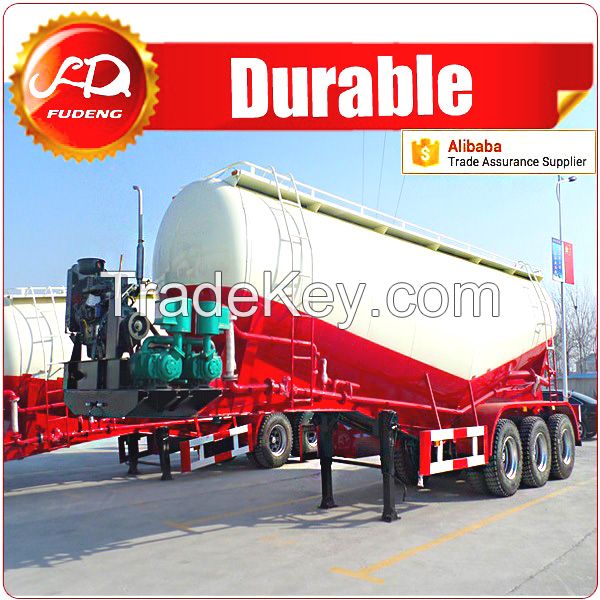 V shaped or W shaped bulk cement powder tanker transport trailer