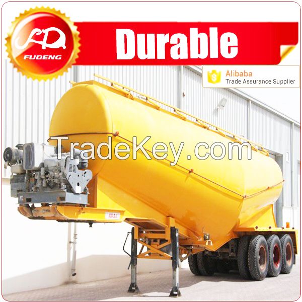 2016 durable 3 axle dry powder meterial bulk cement tanker semi traile