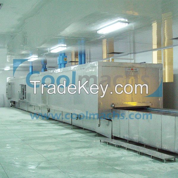 IQF Tunnel Freezer for Meat Seafood and prepared food