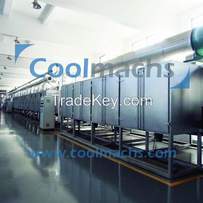 Belt dryer for vegetables and fruits dehydration processing line