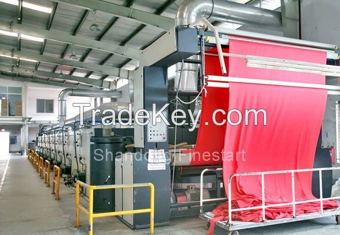 Heat setting stenter of textile finishing machine