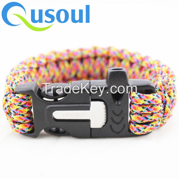 customized 550 paraord survival bracelet