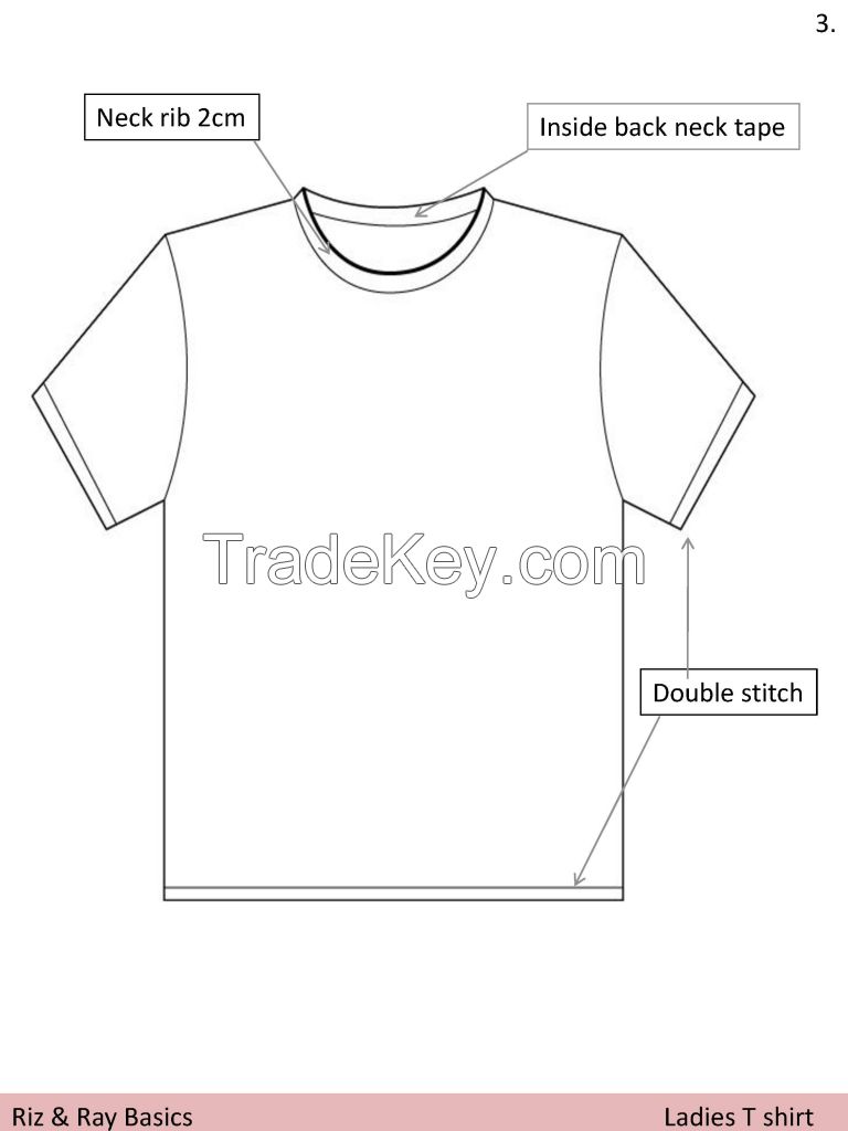 Ladies Blank T-Shirts