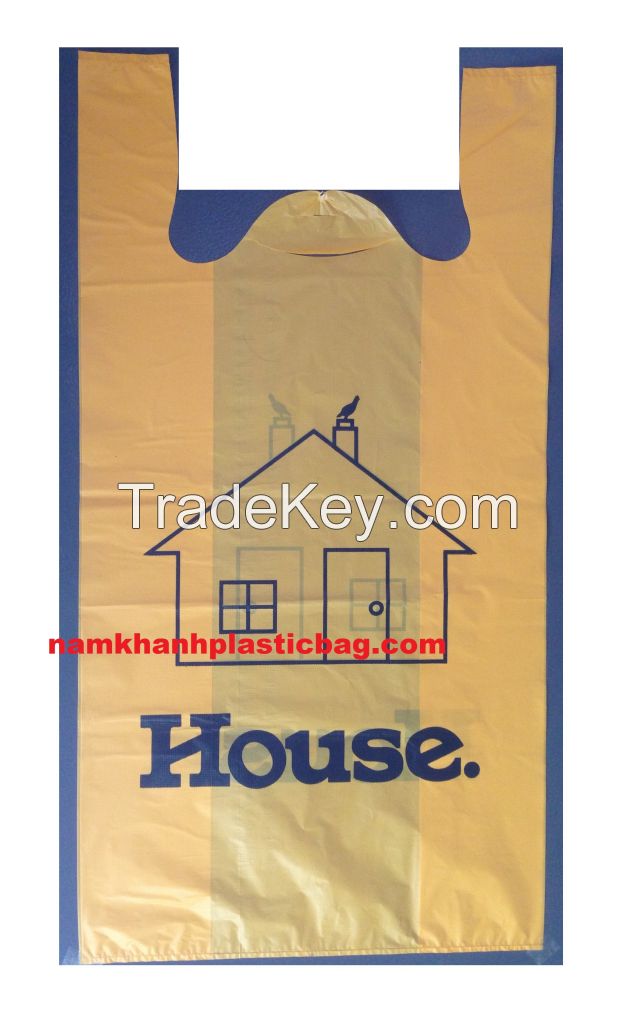 HDPE LDPE poly vest carrier bag