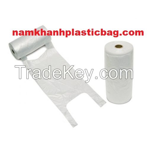 HDPE clear bag on roll frozen shopping 