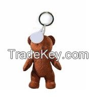 Plush teddy bear keyring