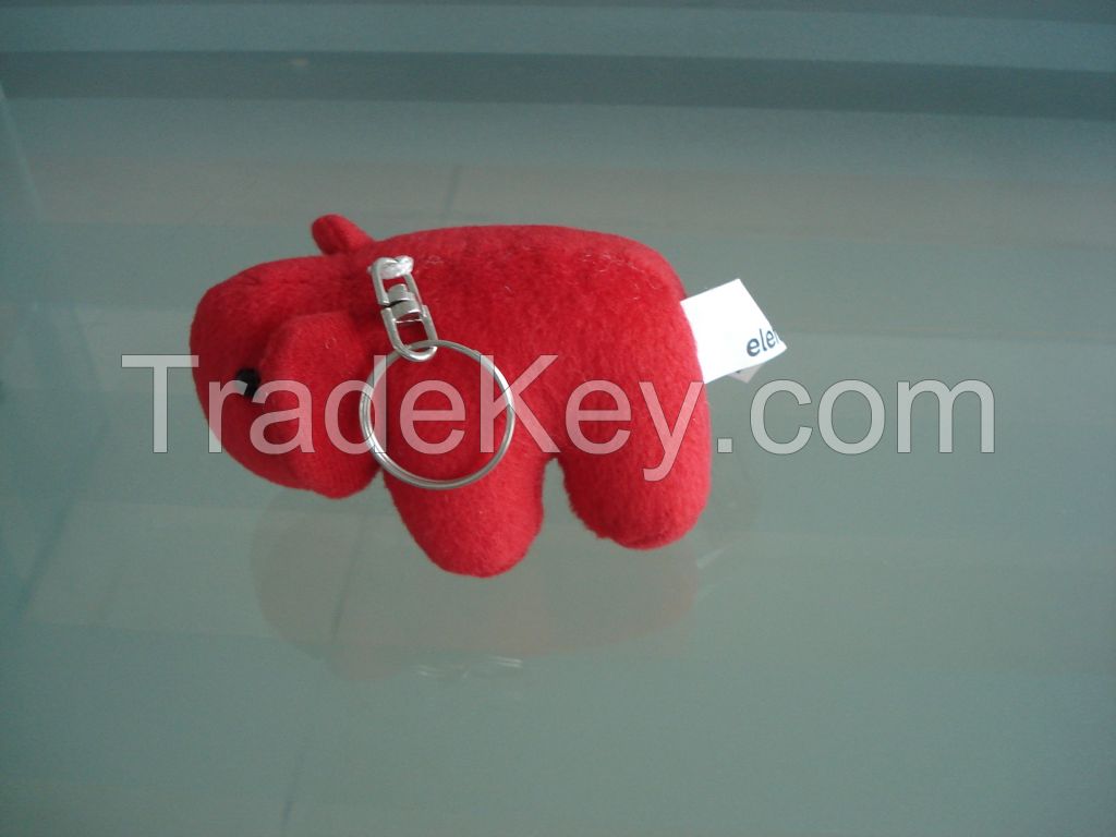 Plush teddy bear keyring