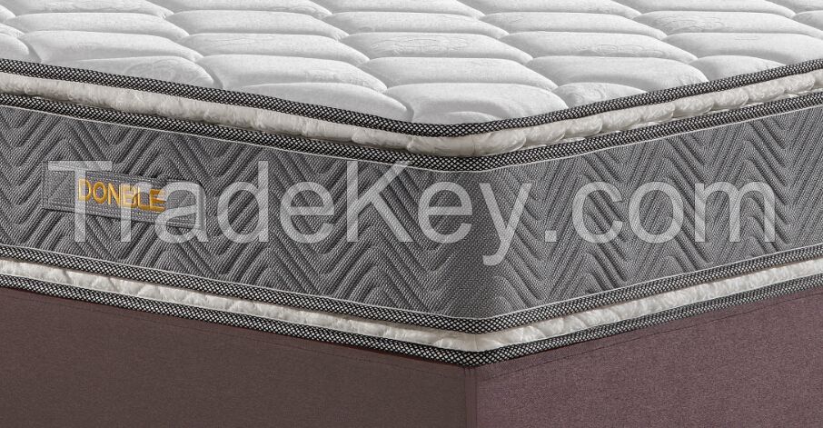Deluxe pillow top pocket spring mattress