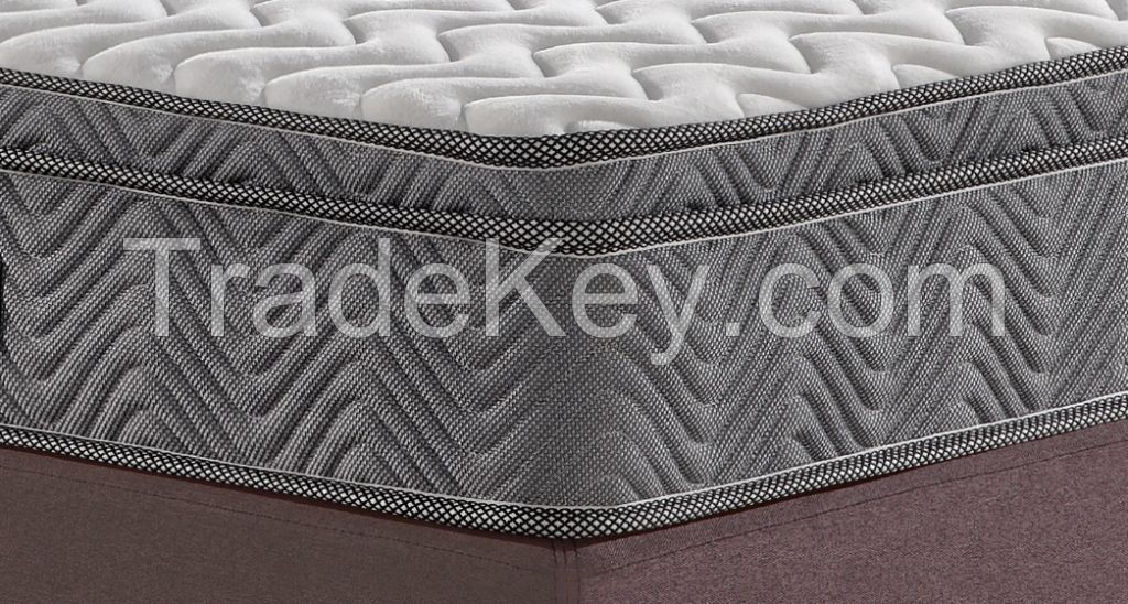 3D material euro pillow top mattress