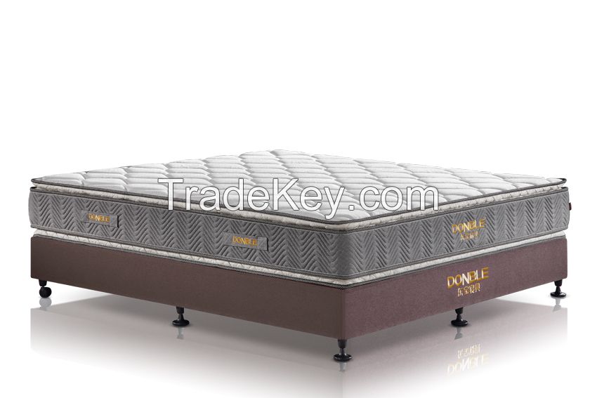 Deluxe pillow top pocket spring mattress