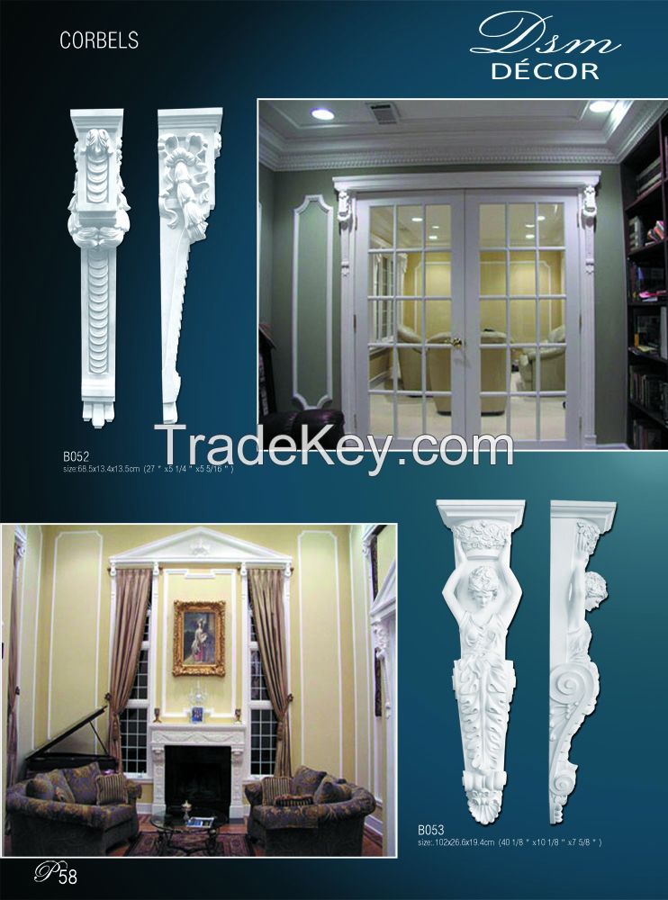 PU Architectural Cornice Mouldings for Interior Decoration