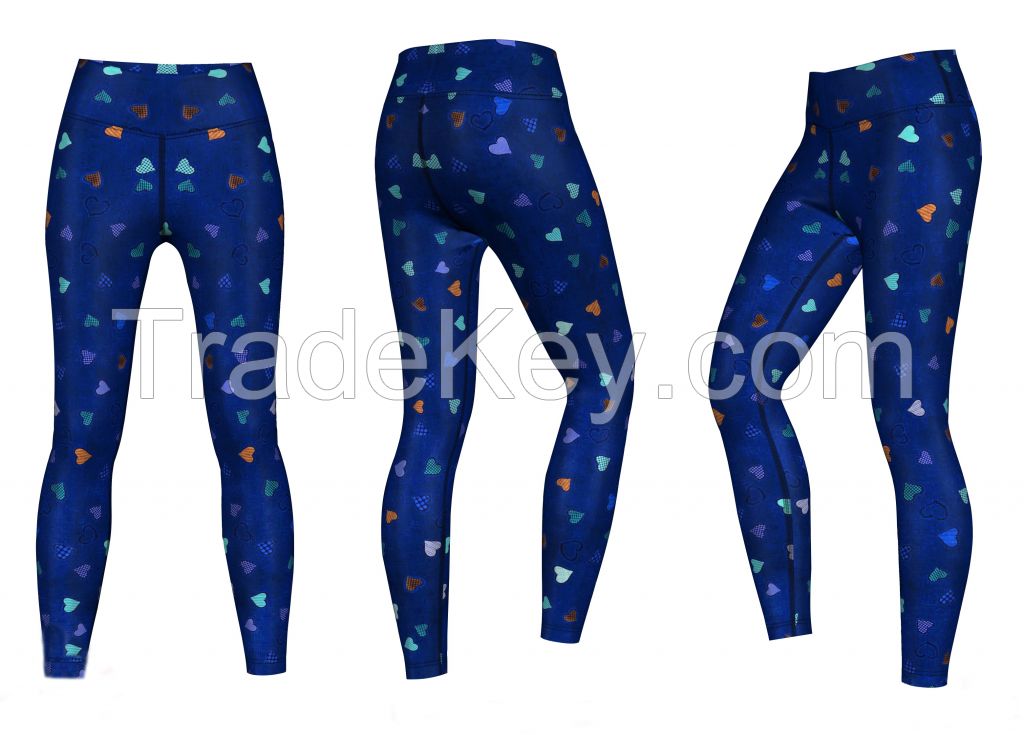 Women's Custom Sublimated Yoga Leggings Sport Yoga Leggings