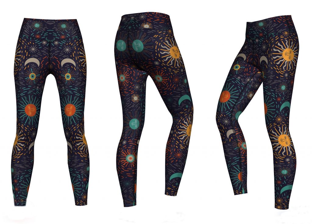 Women's Custom Sublimated Yoga Leggings Sport Yoga Leggings 