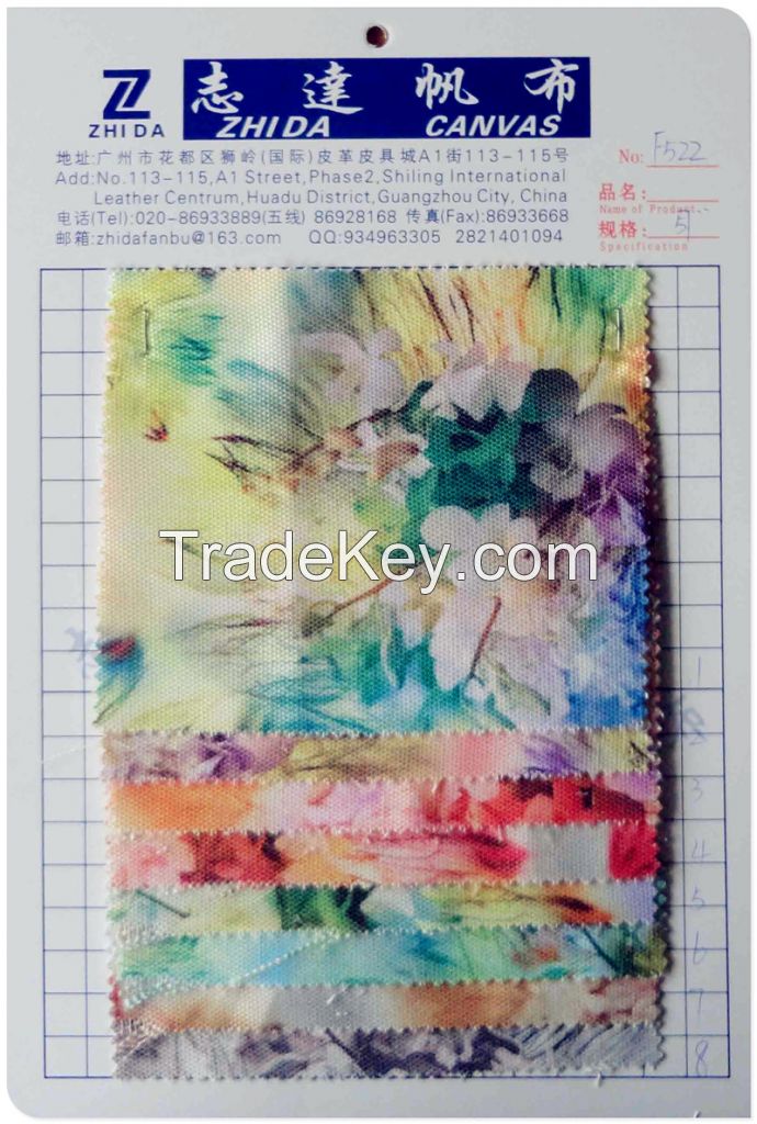 Customized 100% cotton flower print fabric for bags