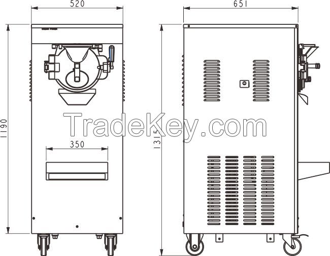 OPH42 Oceanpower Hard Ice Cream Machine