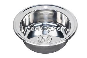 Cheap single round bowl small size kitchen sink for sale WY-510A