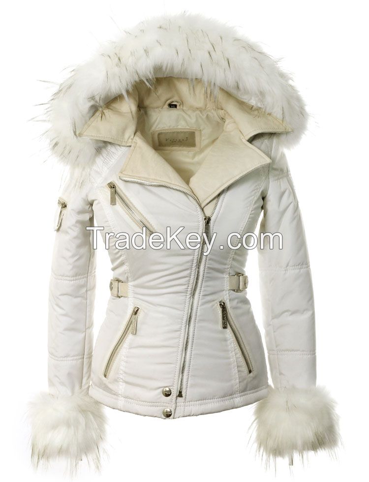 Leather Jackets for Women with Real Fox Fur