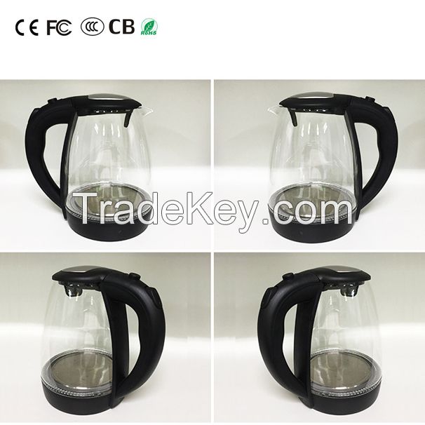 Blue LED lights Glass Electric Kettles