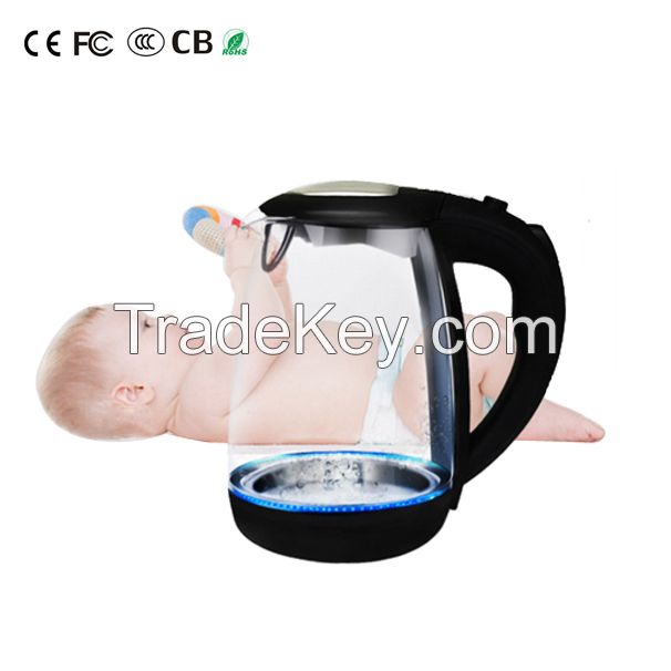 Blue LED lights Glass Electric Kettles