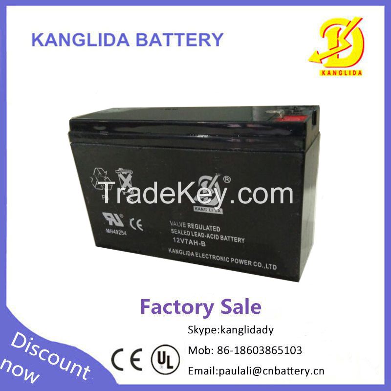 12v7ah sealea  lead   acid  battery