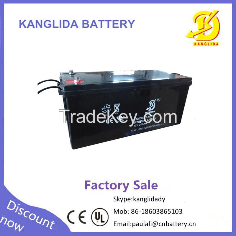 vrla  agm  battery 12v200