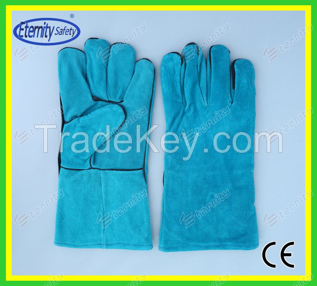 high quality grade AB red color welding glove