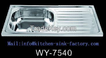 Cheap Price Good Quality Stainless Steel Sink 7540