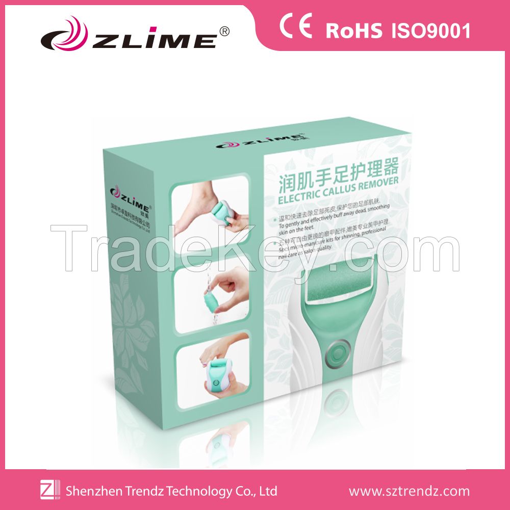 Zlime professional OEM ODM Electric Callus Remover with crystal nail files ZL-N1523